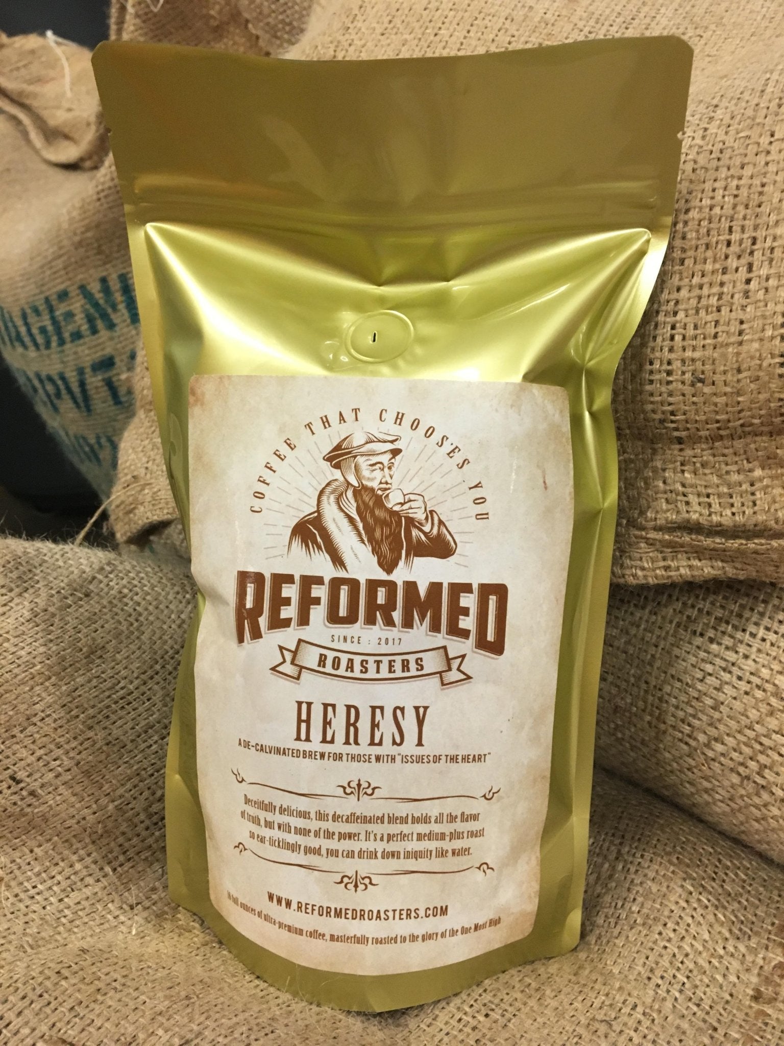 coffee christian coffee reformed coffee Heresy (1lb - Whole Bean) Coffee - Reformed Roasters