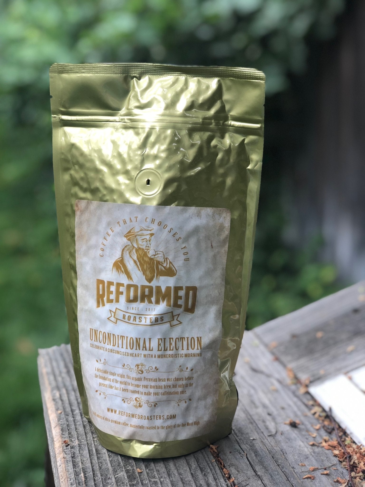 coffee christian coffee reformed coffee Unconditional Election (1lb - Whole Bean) Coffee - Reformed Roasters